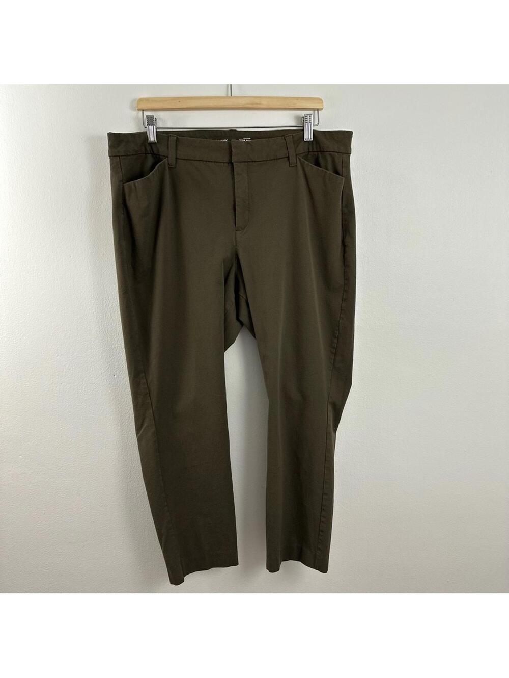 Old Navy Green High Rise Pixie Skinny Pants Women's Size 18